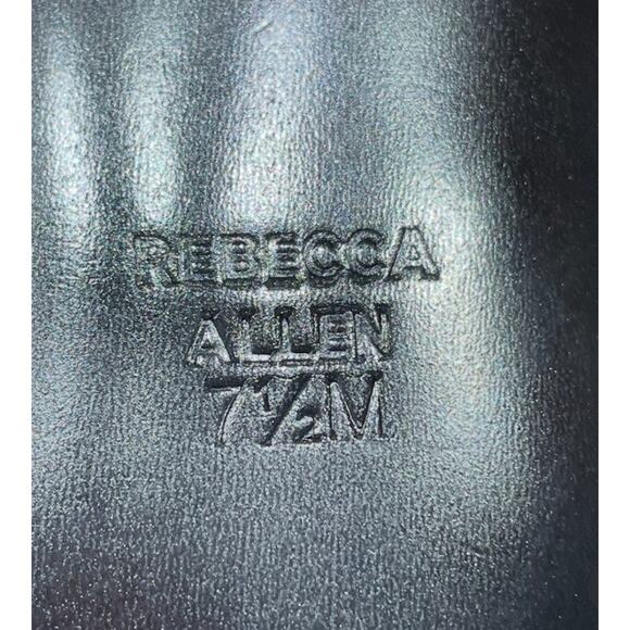 Rebecca Allen The Flat Two Strap Sandal Black Open Toe Women's Size 7.5M NWOB - Picture 7 of 7